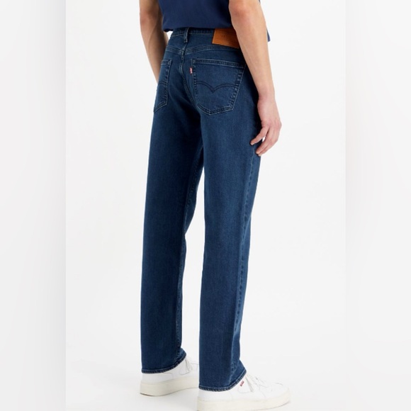 Vintage Levi’s 514 Men’s 36x26 InseamLoose Straight Leg Dark Wash Denim Jeans - Picture 2 of 16